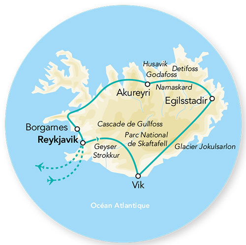 Splendeurs de l’Islande en Eté – 8J/7N – 2023