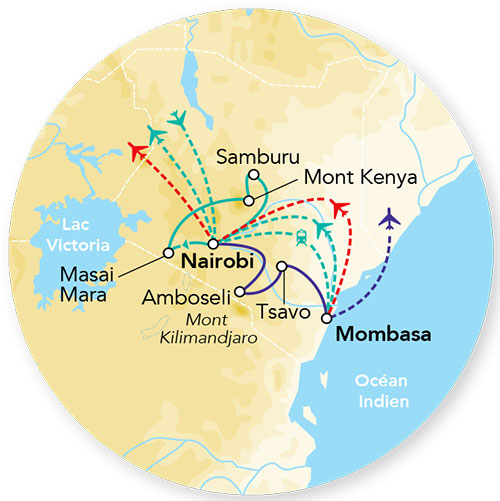Explorations du Kenya 100% Safari 12J/09N - 2022