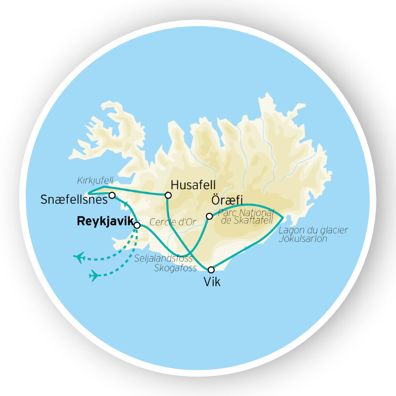 Merveilles de l’Islande En Hiver – 8J/7N – 2024