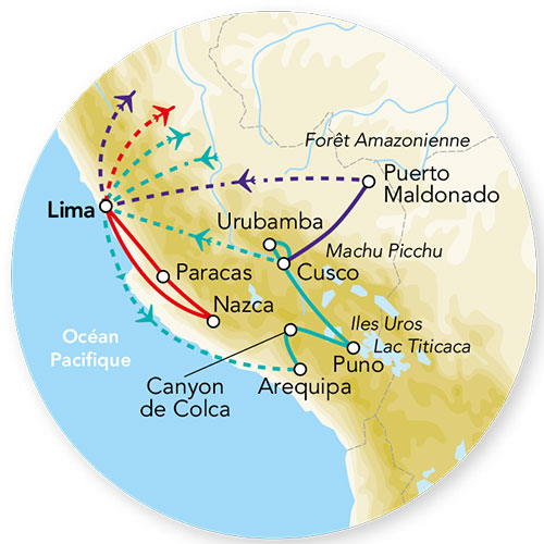 Explorations du Pérou & extension Amazonie 17J/15N – 2024