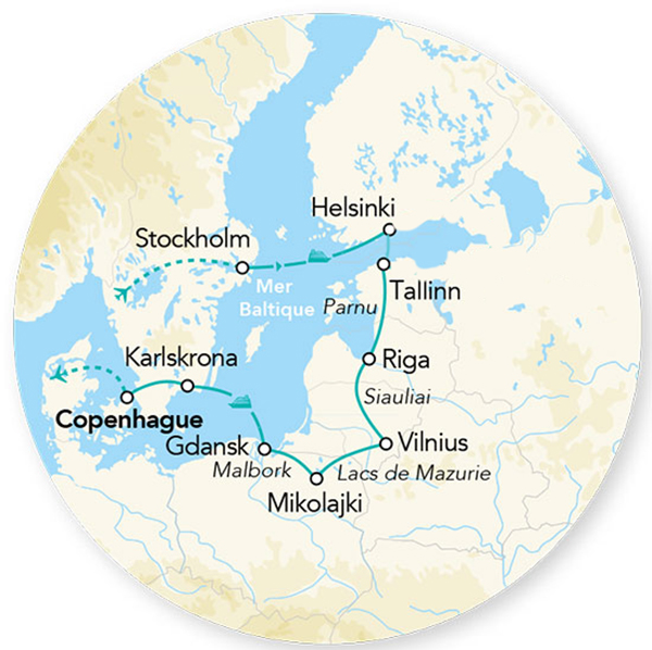 Splendeurs de la Baltique 14J/13N – 2024
