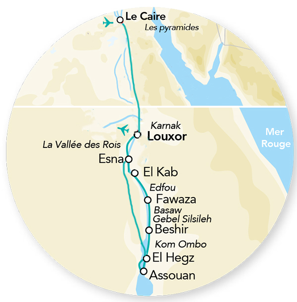 Immersion en Dahabeya Du Caire au Nil 11J/10N – 2024