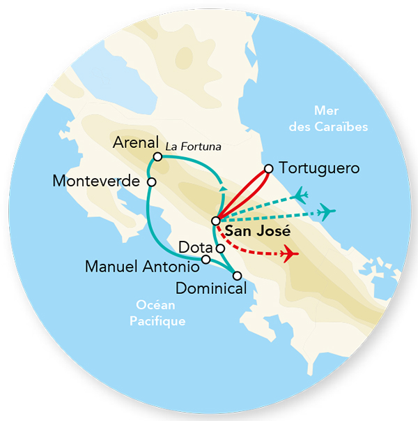 Explorations au Costa Rica & Extension Tortuguero 15J/13N – 2024