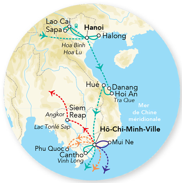 Merveilles du Vietnam & Extension balnéaire Phu Quoc 3* - 18J/15N - 2024