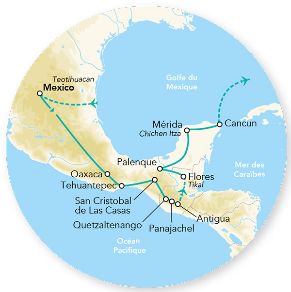 Merveilles du Mexique & Guatemala 15J/13N - 2024