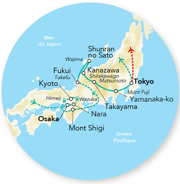 Immersion au Japon en transports locaux & Extension Tokyo 15J/12N – 2024