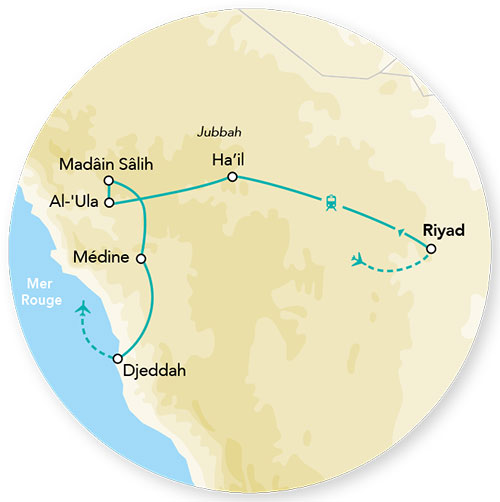 Splendeurs de l’Arabie Saoudite 9J/8N – 2024