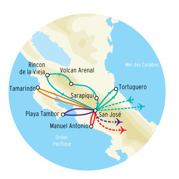 Autotours Splendeurs du Costa Rica & extension Région de Manuel Antonio / Pacifique Central 13J/11N – 2024