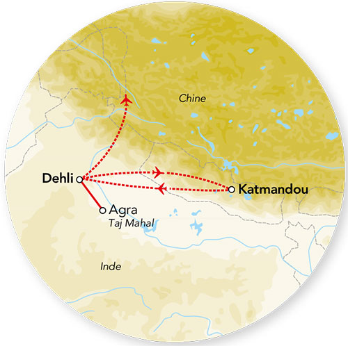 Merveilles de l’Inde du Nord & Extension Vallée de Katmandou 19J/16N – 2024