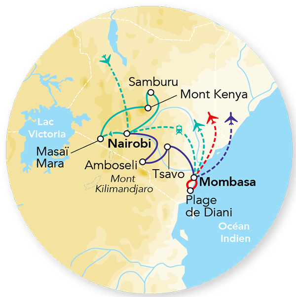 Explorations du Kenya 100% Safari 12J/09N - 2024
