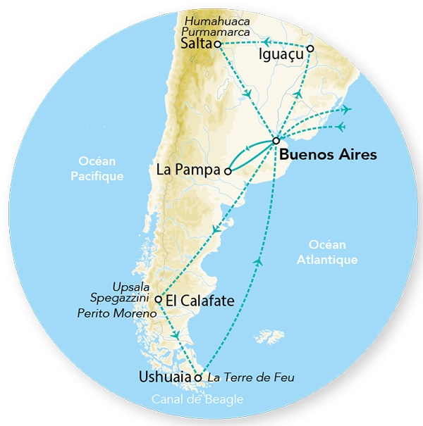 Splendeurs d’Argentine & Iguaçu 15J/12N – 2024