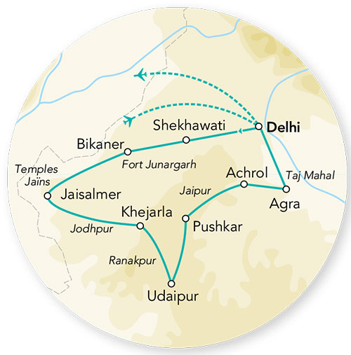 Merveilles de l'Inde du Nord - Spécial Fête de Pushkar - 15J/12N - 2025