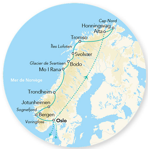 Splendeurs des Fjords & du Cap Nord 11J/10N - 2025