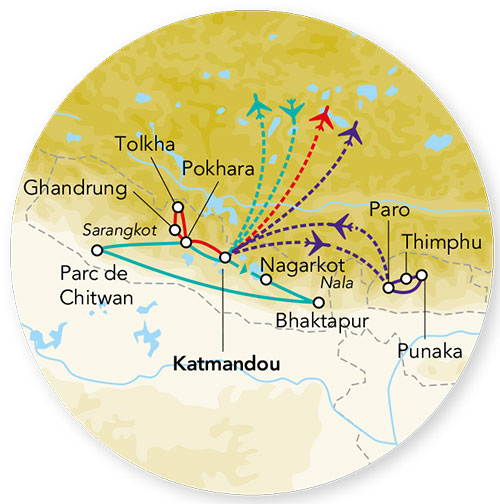 Merveilles du Népal & Extension Bhoutan 18J/15N - 2025