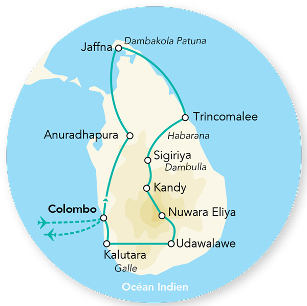 Explorations du Sri Lanka 15J/12N – 2025