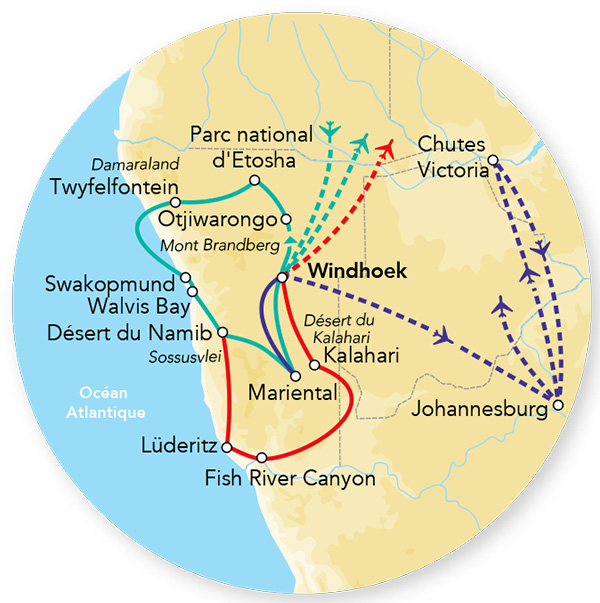 Splendeurs de Namibie 11J/08N  - 2024