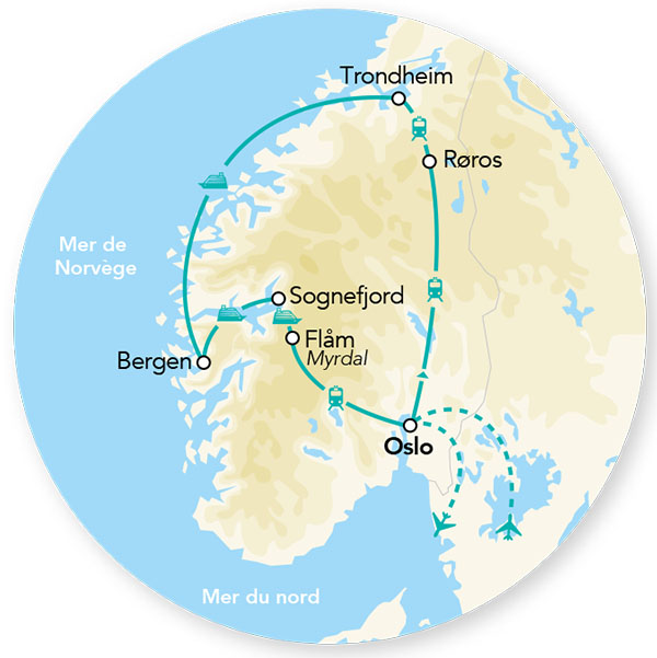 Merveilles des Fjords & Croisière Côtière 10J/9N - 2025