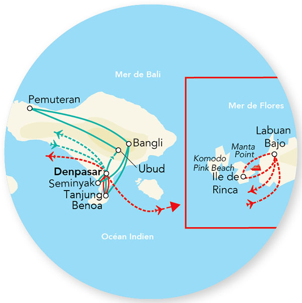 Immersion à Bali & Komodo variante Tanjung Benoa 15J/12N – 2025