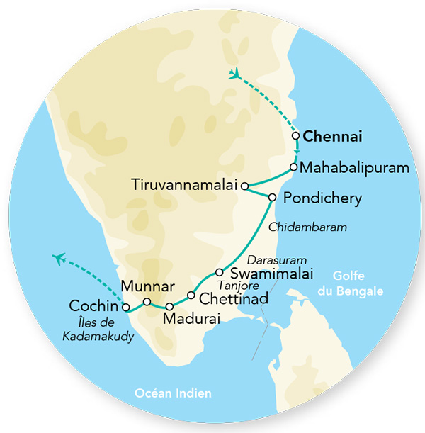 Immersion en Inde du sud 12J/10N – 2025