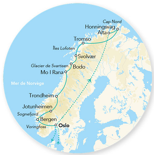 Splendeurs des Fjords & du Cap Nord 11J/10N – 2025