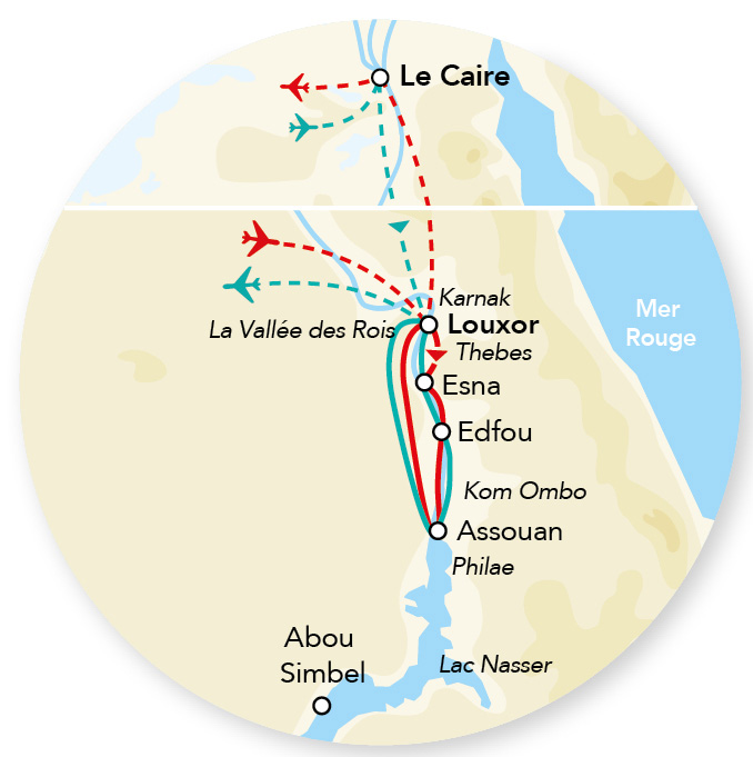 Immersion en Dahabeya du Nil au Caire – 10J/09N – 2025