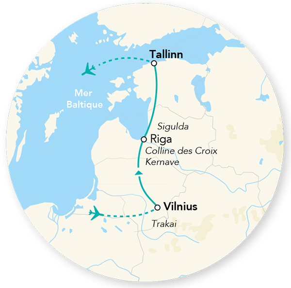 Splendeurs des Pays Baltes 7J/6N – 2025