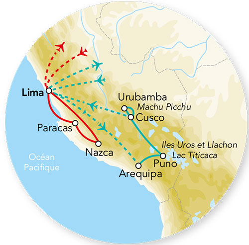 Splendeurs du Pérou & Séjour Nazca 14J/12N - 2026