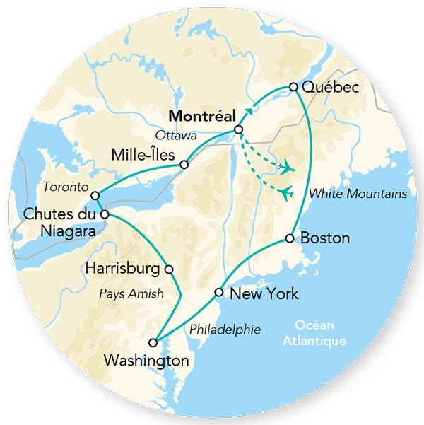 Splendeurs du Canada & USA 12J/10N – 2026