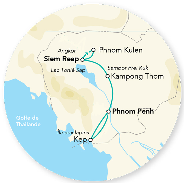 Immersion au Cambodge en Rendez-vous sur place 10J/09N - 2025