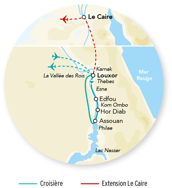 Immersion en Dahabeya du Nil au Caire – 10J/09N – 2025/2026