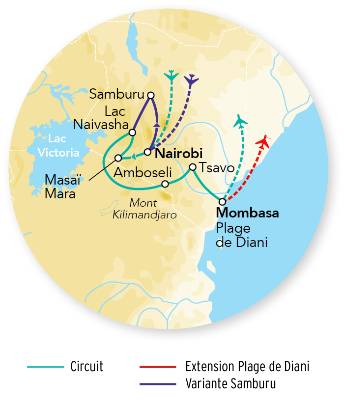 Merveilles du Kenya Mara 10J/07N – 2026