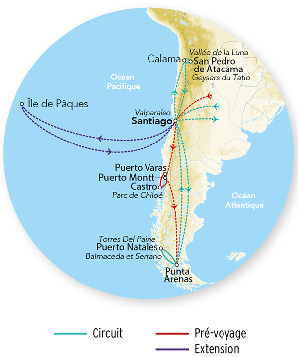 Séjour Chiloé & Merveilles du Chili 15J/12N - 2026