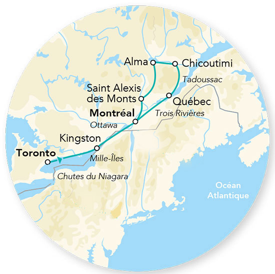 Splendeurs du Canada en rendez-vous sur place 11J/10N - 2026