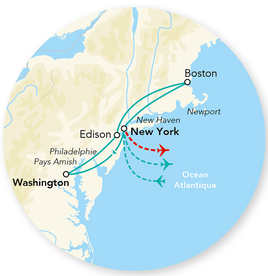 Splendeurs de l&rsquo;Est des USA 09J/07N – 2026 – (Flex)