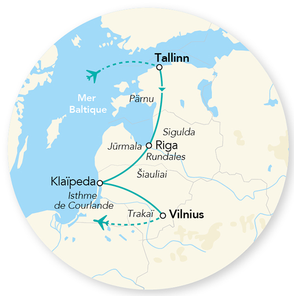 Merveilles des Pays Baltes 8J/7N – 2026 – Limité à 20 pers. – (flex)