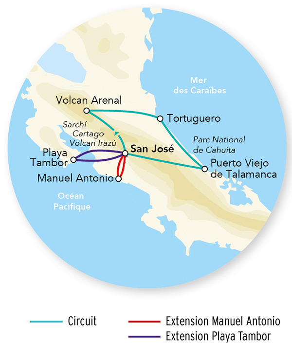 Immersion au Costa Rica  en rendez-vous sur place 11J/10N - 2026 - Limité à 12 pers.
