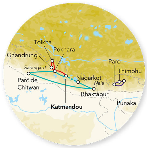 Merveilles du Népal en rendez-vous sur place 10J/9N – 2026 – Limité à 16 pers.