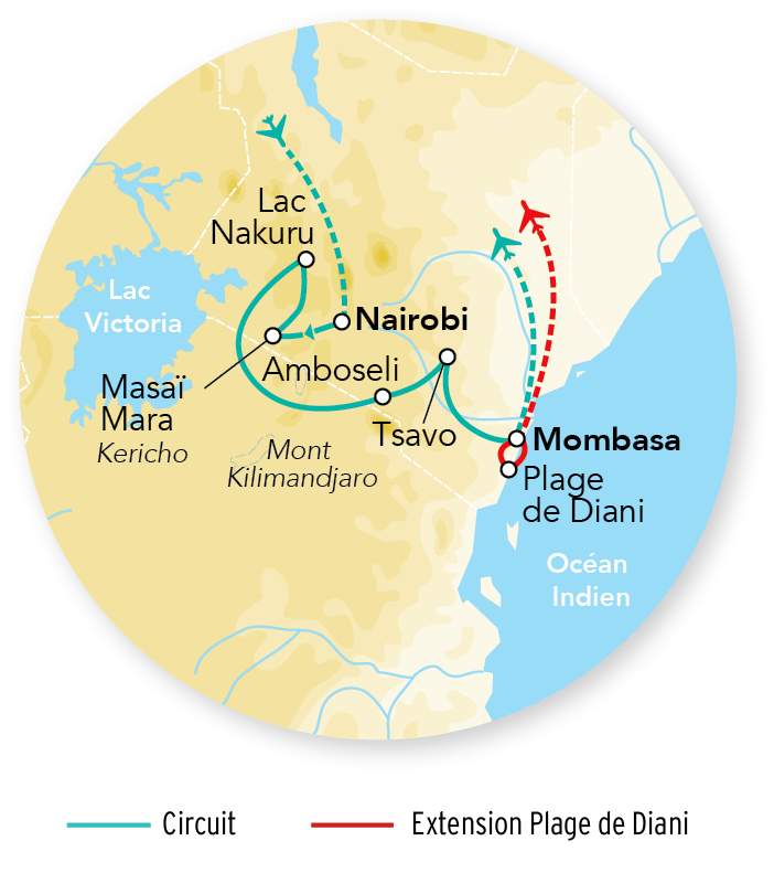 Immersion au Kenya 10J/07N – 2026 – Limité à 6 pers./véhicule