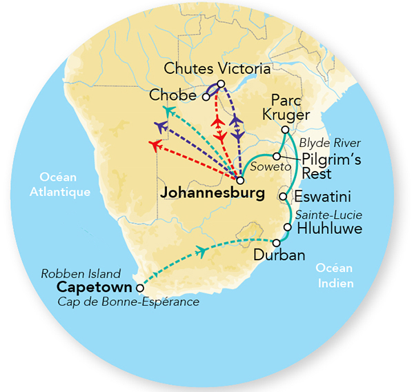 Immersion en Afrique du Sud en rendez-vous sur place 11J/10N - 2026 - Limité à 12 pers.