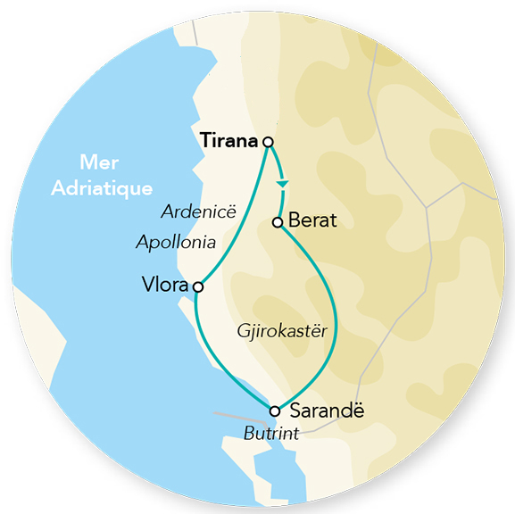 Splendeurs de l’Albanie en rendez-vous sur place 8J/7N – 2026 – Limité à 20 pers.
