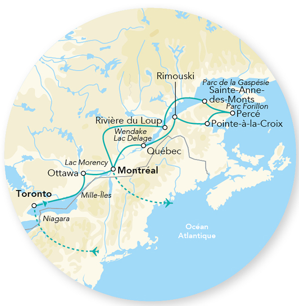 Splendeurs du Canada & Gaspésie 15J/13N – 2026