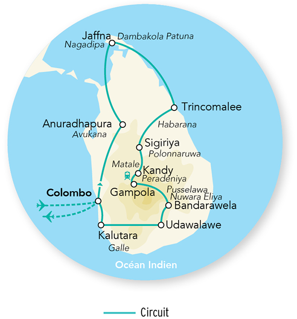 Explorations du Sri Lanka 15J/12N - 2026 - Limité à 16 pers.