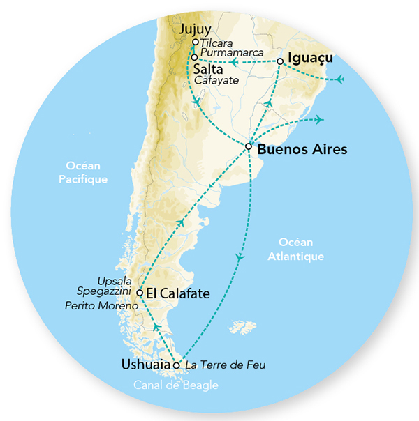 Merveilles d’Argentine & Iguaçu 16J/13N – 2026 – Limité à 18 pers.
