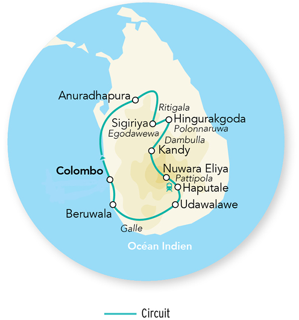 Immersion au Sri Lanka en rendez-vous sur place 13J/12N – 2026 – Limité à 12 pers.