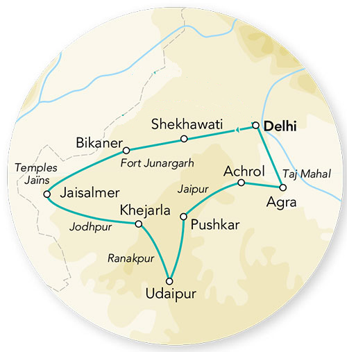 Merveilles de l&rsquo;Inde du Nord 13J/12N en Rendez-vous sur place – 2026 – Limité à 24 pers.