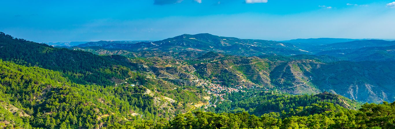 Pano Platres village on Cyprus