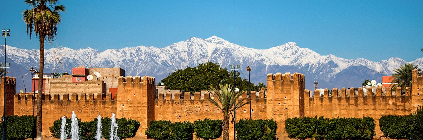 Taroudant, panoramic views of a moroccan historical city