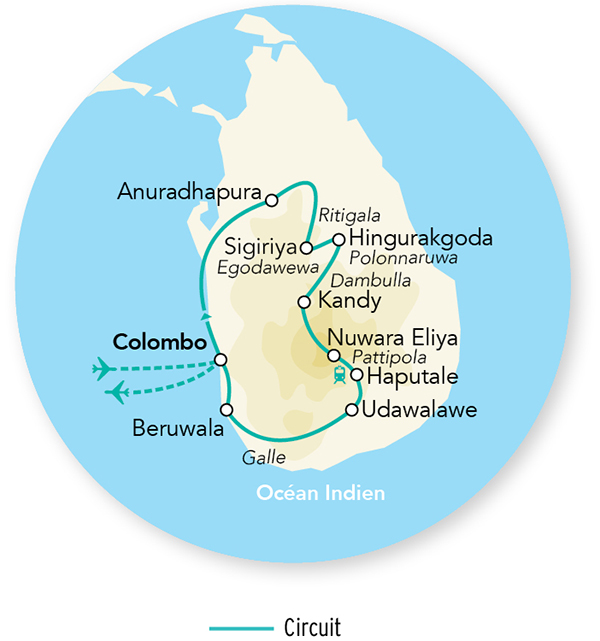 Immersion au Sri Lanka 15J/12N - 2026 - Limité à 12 pers.