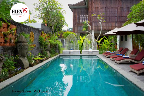 Duo 3*/4* Freddies Villas Ubud & Villa Del Mar Canggu – (Flex)