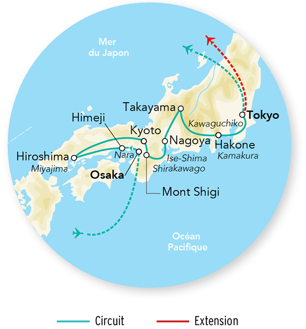 Merveilles du Japon & Alpes Japonaises & Séjour Tokyo 15J/12N – 2027 – Limité à 24 pers.